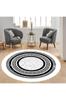 Rovigo Home Washable Round Printed Carpet RHM7307-HT1533