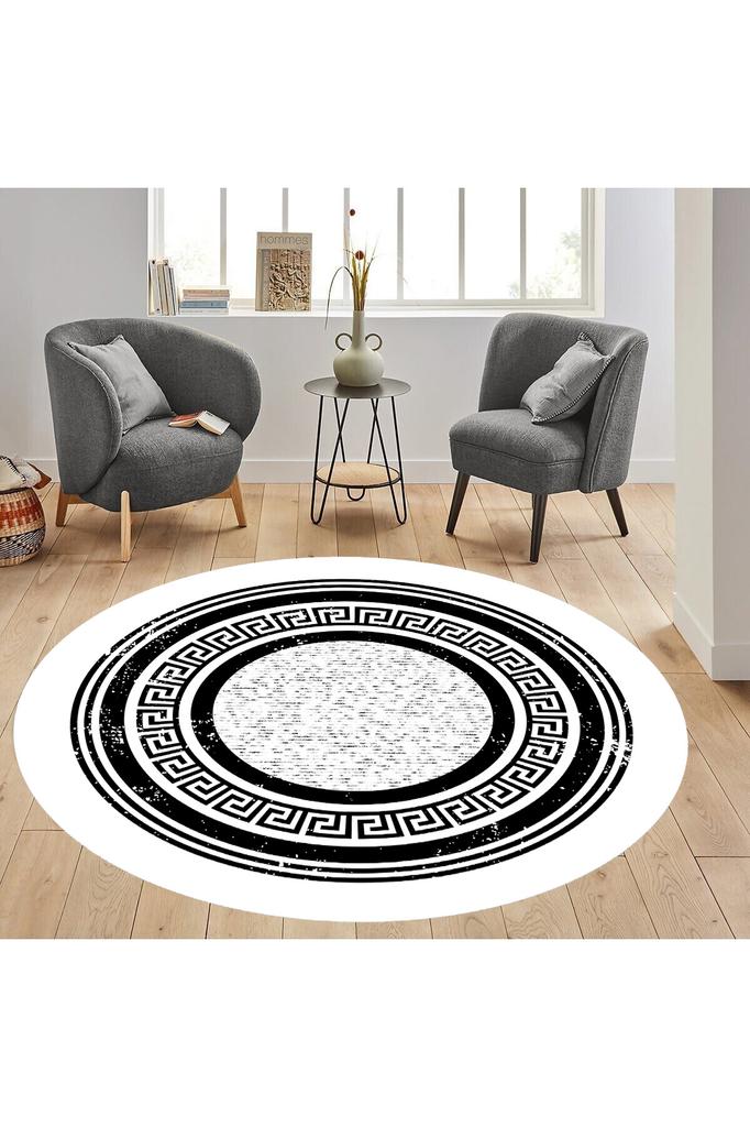 Rovigo Home Washable Round Printed Carpet RHM7307-HT1533