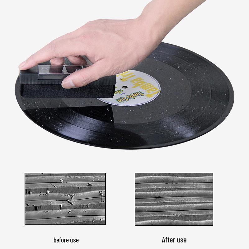 3-in-1 Vinyl Record & Stylus Cleaning Brush Set for Turntables