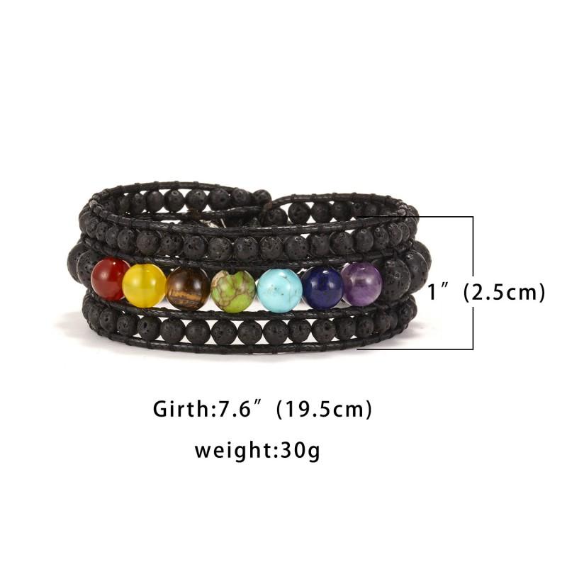Adjustable Knot Handmade Beaded Bracelet Women Men Alloy Geometric Ethnic Style Stackable Jewelry