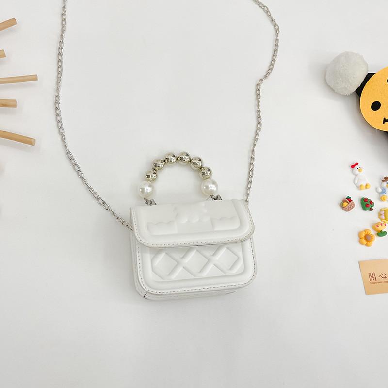 Stilvolle Mini-Kindertasche mit Perlenakzenten für trendige Outfits, ideal für Mädchen