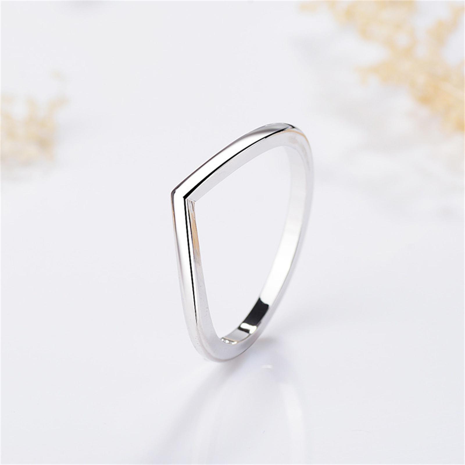 

Women s Gift Jewelry Smooth Ring 6 серебряный