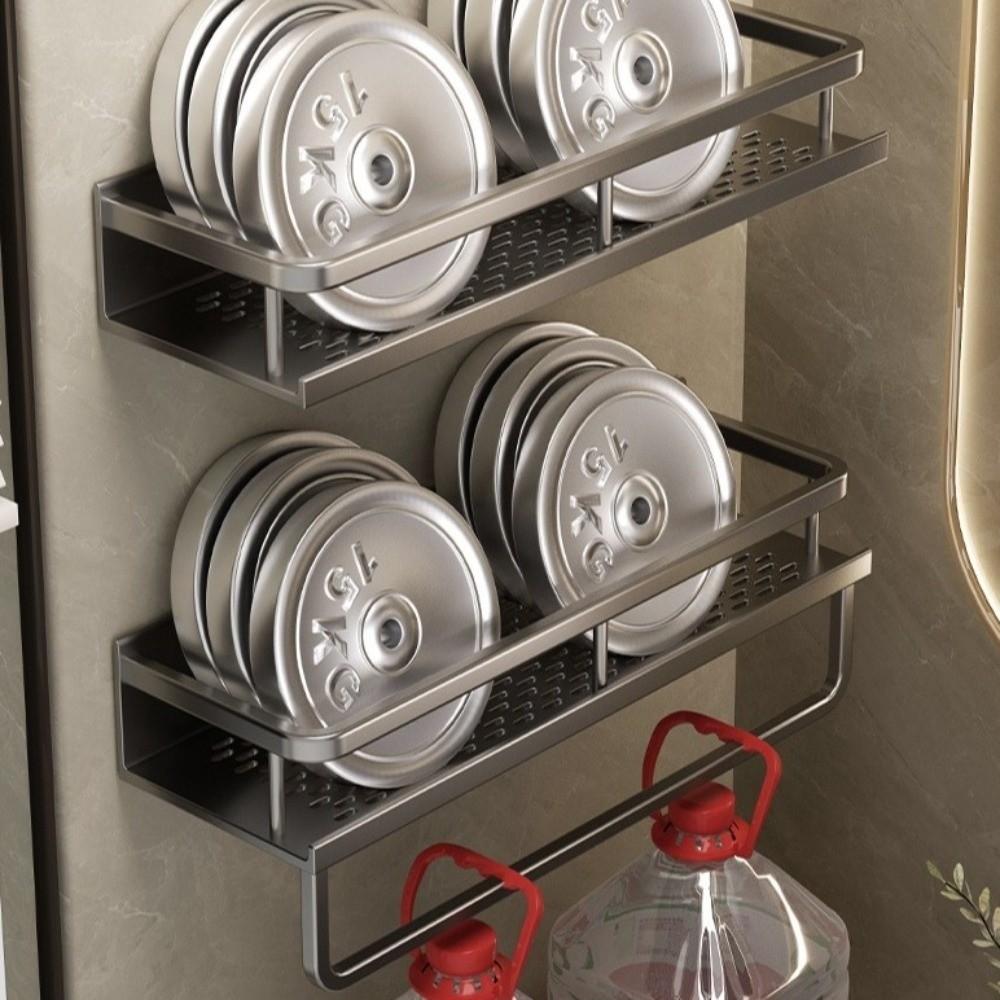 Aluminum Zinc Zinc Alloy Bathroom Shelf Rectangle Shape Storage Rack Corner Shelf  Cosmetics Storage