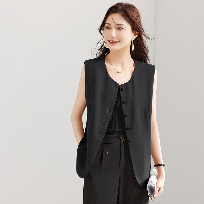 TERRE BLEUE Damen Professioneller Lockerer Weste-Blazer