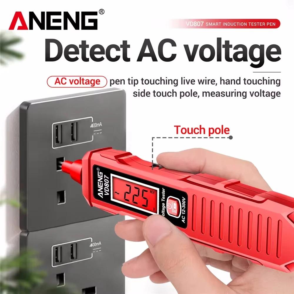 One-word Induction Portable 50/60Hz Smart Electric Pen Tester NCV Sensor AC 12-300V Non-contact Wire Detector Tools