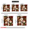 2pcs,2D Plane Printing Pattern Curtains Christmas Snowman3 Polyester (without Rod) Decorations For Home for Bedroom, Living Room