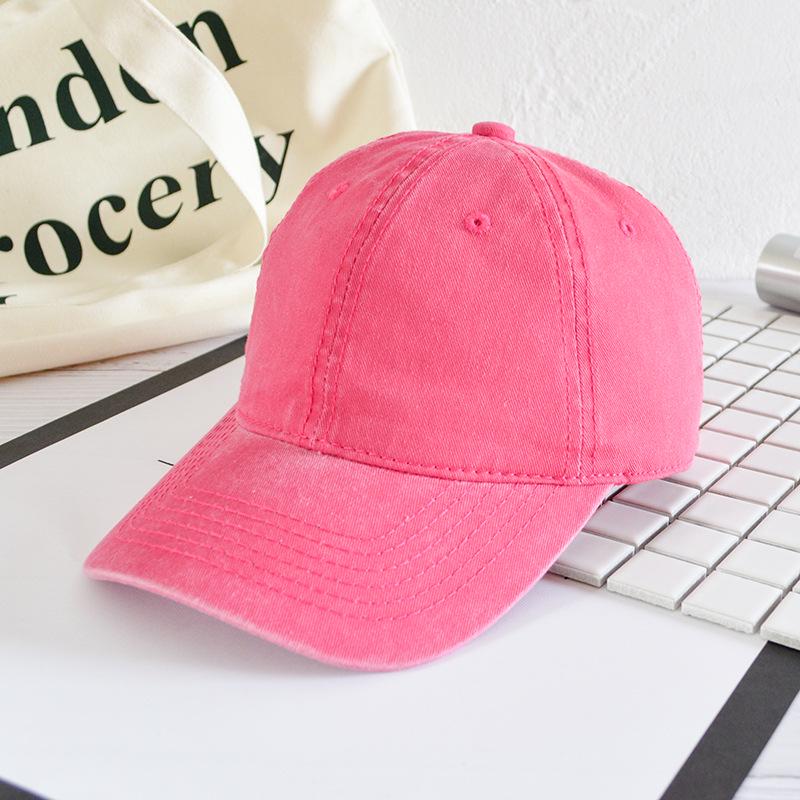 Opraná kachní jazyková čepice Dětská Párová Starý kovbojský materiál Baseballová čepice Dámská Lehké deska Zakřivený kšilt Hip Hop čepice