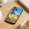 The D-Simpsons Cartoon Phone Case For iPhone 17 16 15 14 13 12 Max Plus Silicone Black Cover