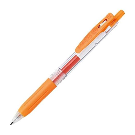 Zebra Gel Ballpoint Pen Sarasa Clip 0.3 Orange 10 pieces B-JJH15-OR