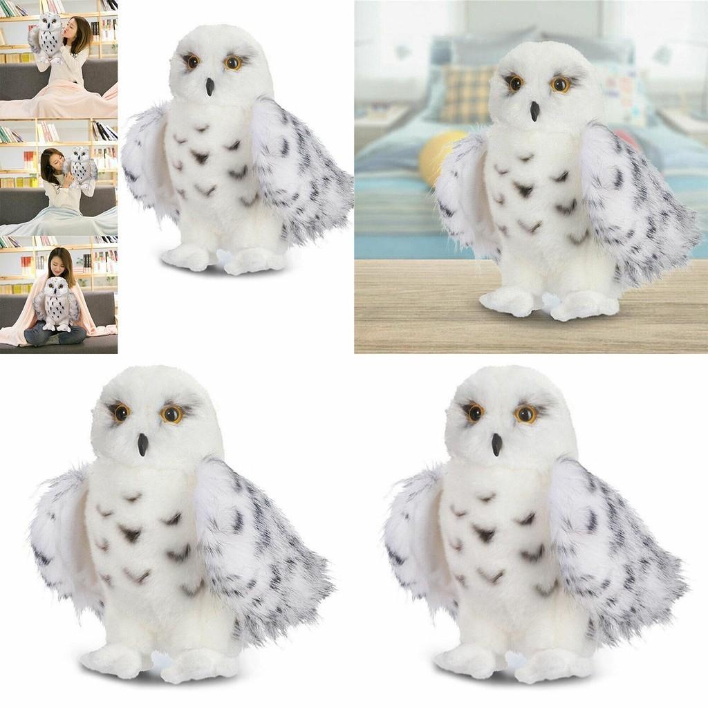Adorable Wizard Snowy Owl Plush Toy Soft Stuffed Doll For Kids Christmas Gift