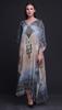 Phagun Floral Damask Ladies Plus Size Kaftan Summer Wear Beach Coverup Kimono