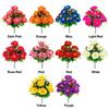 Multicolor Peony Artificial Flower Green Leaves Red Berries Decorative Flower Bouquet Photo Props Floral Arrangement