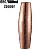 650ml/800ml Boston Cocktail Shaker With Etched Pattern Bar Cocktail Shaker Tin Set Bar Tool