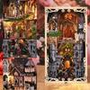 MiniCity DIY Book Nook Kit - Dollhouse Kit - Miniature House Kit - Includes LED Light - Suitable for Beginners and Teens