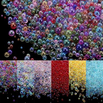 10-20g Mini Bubble Ball Beads Tiny Crystal Glass Bead For Silicone Mold UV Resin Epoxy Filler Resin Filling DIY Nail Art Decor