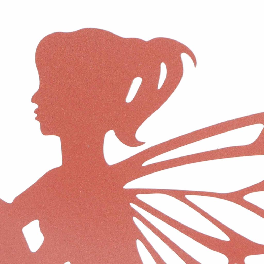 ZK20 Decorative Garden Stakes Fairy Silhouette Metal Yard Stakes Arts Outdoor Garden Decor Spring Decor