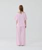 Une Light Cotton Logo Off-Shoulder T-Shirt_Baby Pink