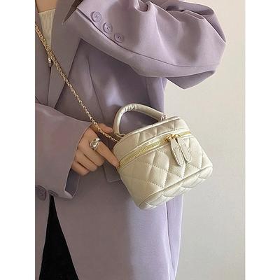 Nový mini prošívaný řetízek Diamond kostkovaný dámská crossbody kabelka Módní mini designová kabelka Vysoce kvalitní PU dámská malá kabelka