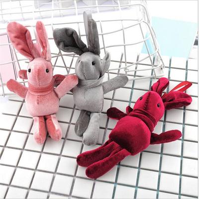 1 PZ Bambola di Velluto Coniglio dei Desideri Peluche Imbottito Morbido Ciondolo Coniglietto Regalo di Natale Capodanno Accessorio Bambola 20CM