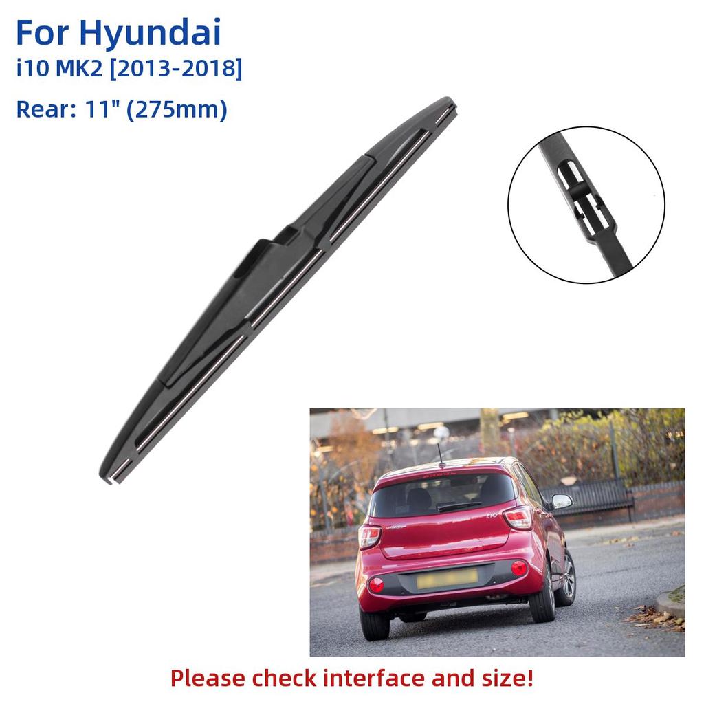 3ks pro Hyundai i10 MK2 2013-2018 22"+16"+11" Lišty předního zadního stěrače Příslušenství pro řezačky čelního skla 2013 2014 2015 2016 2017 2018