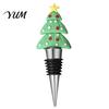 Wine Preservation Tools Christmas Bottle Stopper, Stainless Steel Reusable Cork, Decorative PVC Cartoon Snowman Corks Toppers Design, Airtight Sealing