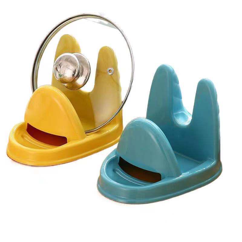 Kitchen Countertop Lid & Board Holder - Organizes Pot Lids, Cutting Boards, Spatulas, and Ladles.