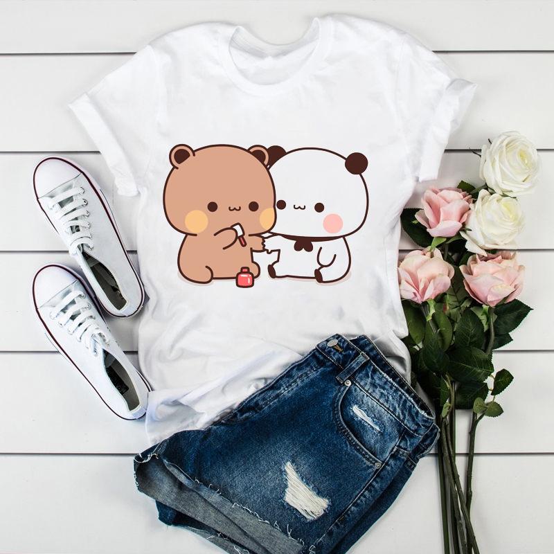 Newly women tshirt cartoon funny cute peach cat print t shirt femme Harajuku kawaii summer tops tee shirt femme tumblr clothes