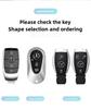 QOK3   For Mercedes-Benz C260L key cover, 25 models, E300 car, A200, men and women, high-end feeling, GLB220 shell buckle, Gla bag, Glc