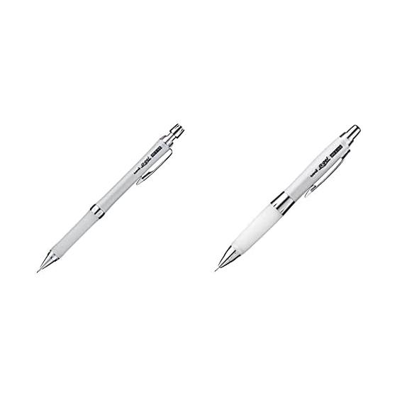 Mitsubishi Pencil Uni Alpha Gel Hard 0.5 White M5809GG1P.1 & M5619GG1P.1