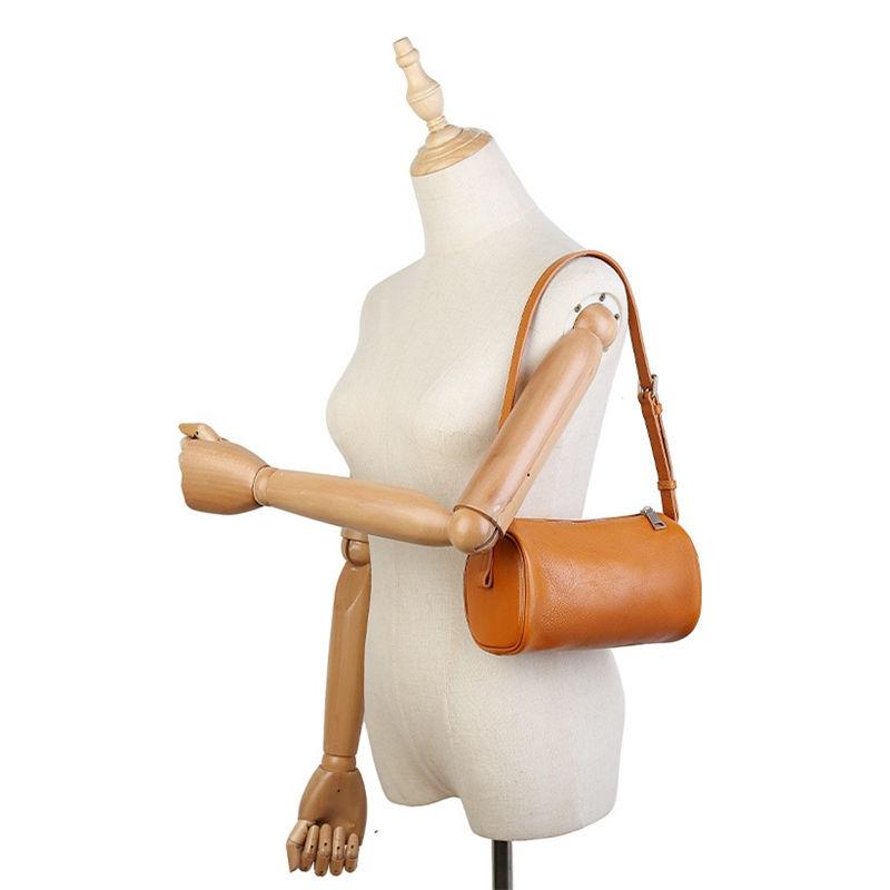 Genuine Leather Shoulder Bags for Women Vintage Pillow Bag Casual Fashion Crossbody Bag Purse GZW