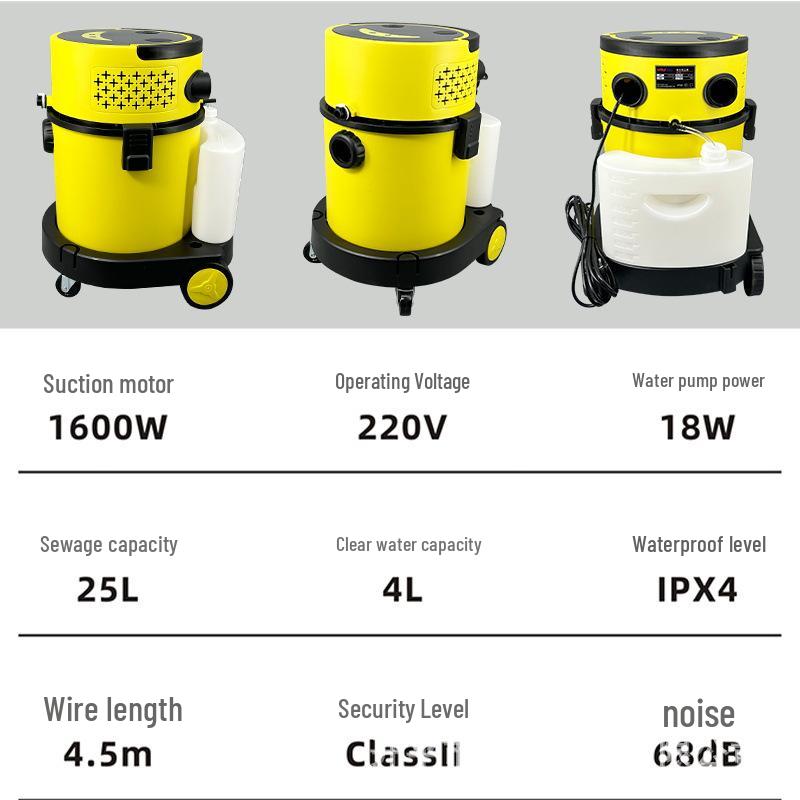 Powerful Fabric Sofa & Carpet Spray Extraction Cleaner: Integrated Vacuum and Washing Machine for Home & Commercial Use