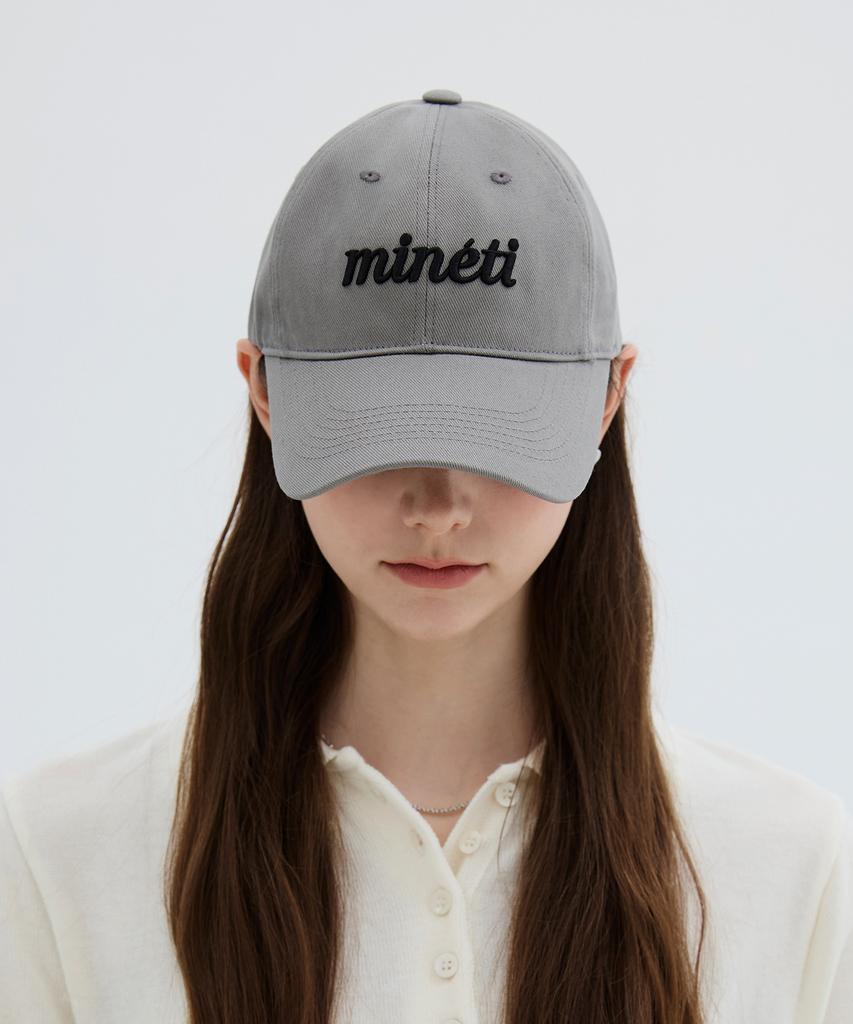 Mineti Small Head Cotton Lettering Ball Cap Y 10425 Mt