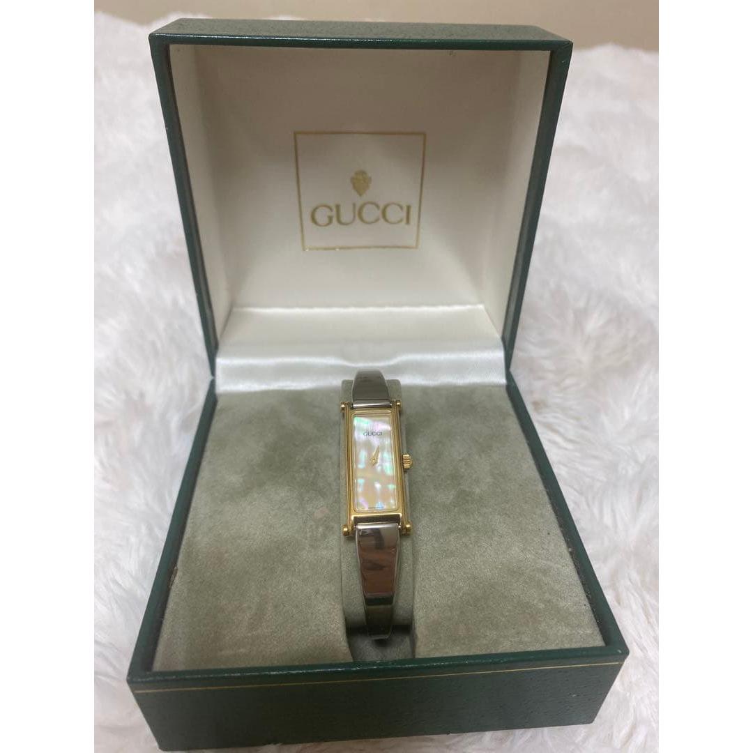 Used GUCCI watch bangle watch shell dial