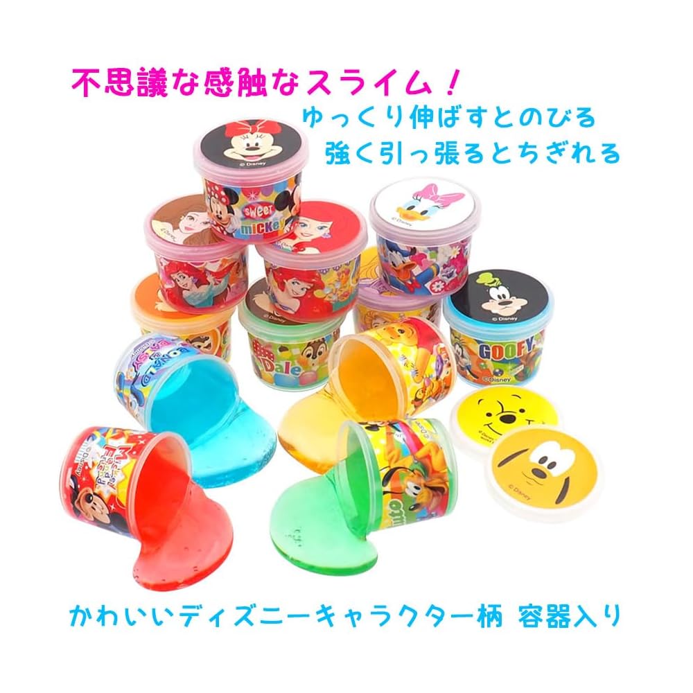 Japanese Product Disney All-Star Slime Clay Set 12 Types Each (Total 12 Pcs) for Kids