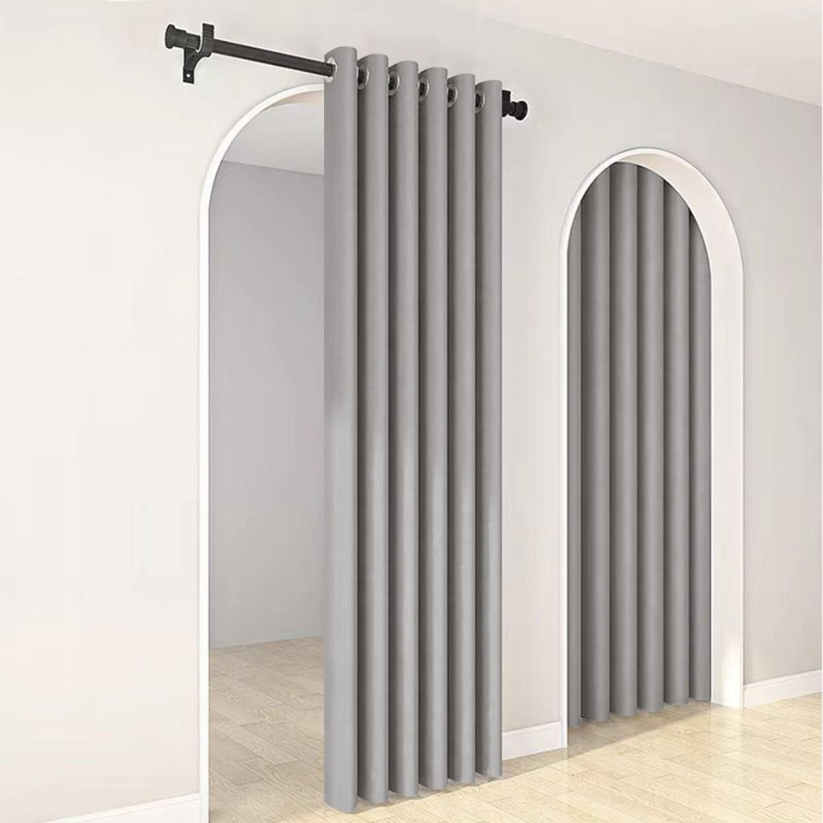 

Высокоточная штора Готовая шторная ткань Однотонная Теплоизоляция Окно + Затемнение 150 * 250cm [punch 1 piece] 890g светло-серый