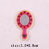 Pink Cartoon Embroidery Patch Iron On Patches For Clothing Flower Letters Patches On Clothes Sewing Fusible Patch Applique Decor