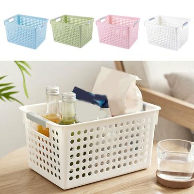 Storage Basket Versatile Hollow Design Storage Box Space-saving Sundries Organizer for Cosmetics Clothes Toy Food