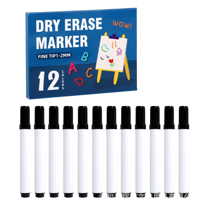 Customizable Large-Capacity Colored Erasable Whiteboard Markers with Bold Writing and English Printing