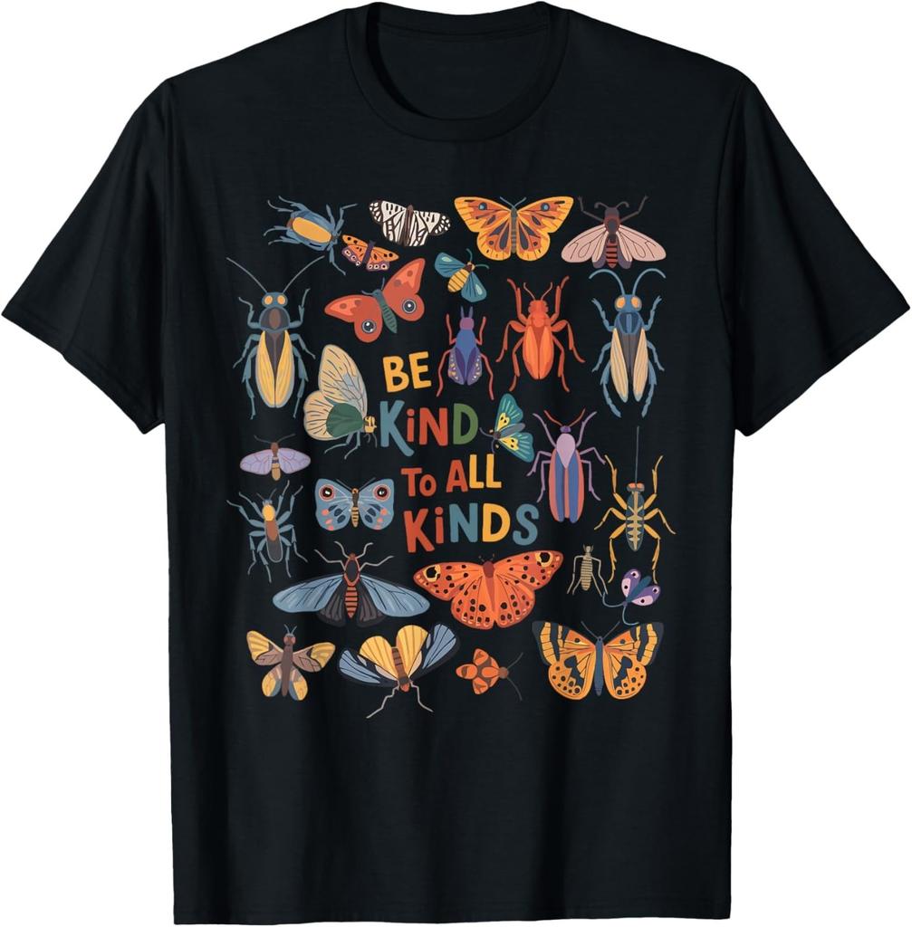 Be Kind To All Kinds Bugs Entomology Insect Collector T-Shirt Mens Womens Tees Top Unisex T-Shirt Mens Womens Tees Top