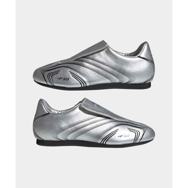 adidas Taekwondo F50 Silber Metallic Schwarz Damen Sneaker Core-Black IH1873