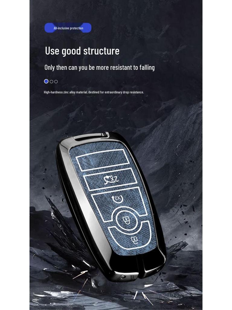 Lincoln Adventure Key Case: Fits Navigator, Aviator, MKZ, Continental, MKC, MKX Models