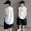 Korean Style Trendy Teen Sleeveless Vest & Shorts Set for Summer