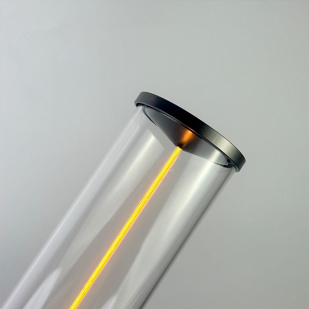 Modern Minimalist LED Rechargeable Line Night Light Bedroom Bedside Touch USB Rechargeable Ambient Table Lamp Creative Gift