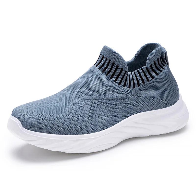 Fashion New Spring Summer Women Shoes Knitting Sock Women's Sneakers Breathable Women Flat Shoes Soft Bottom Casual Walking Shoes