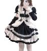 Cosplay Kostüm Set Kleid mit abnehmbaren Ärmeln Mori Französisch Niedlich XL [Jundakara] 4-teilig Damen Band, Rüschen, Überzüge, Schnürung, Lolita, Girly, Mädchen,