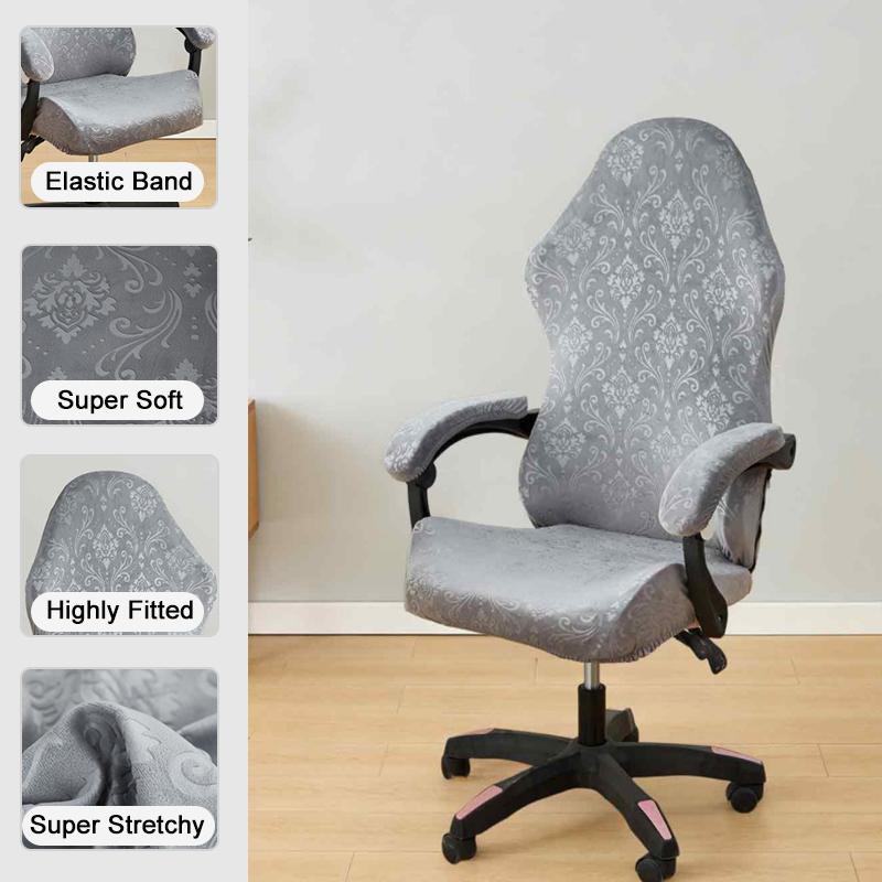 E-sports Gaming Chair Covers Stretchy Velvet Ergonomic Office Computer Game Chair Cover Home Chair SeatCover With Armrest Covers