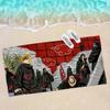 Classic Anime N-Naruto-S-Akatsuki Microfiber Blanket Drying Beach Towels Oversized Printing Super Absorbent Pool Towel Blanket