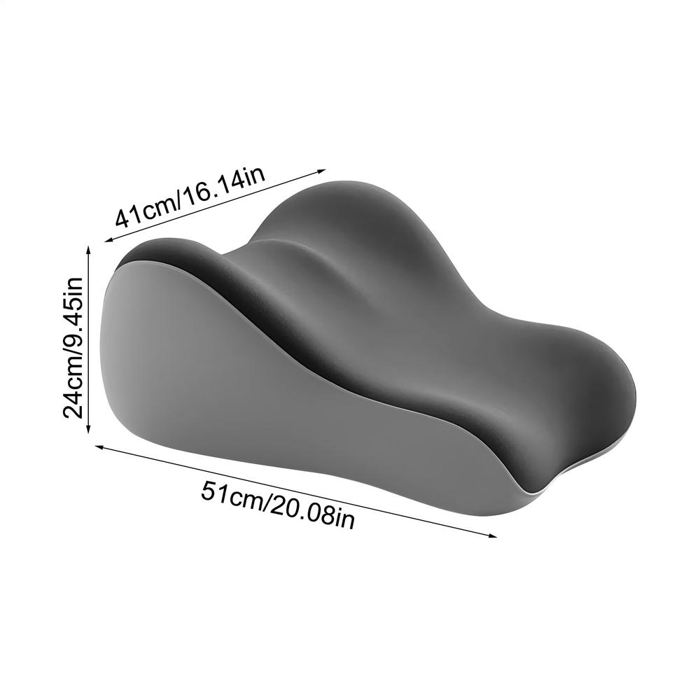 

Couples Pillow Ergonomic Position Support Pillow Leg Rest Cushion for Yoga Sleeping Work Sofa Couch Study Sitting Chair Desk сірий колір