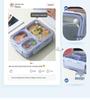 304 Stainless Steel Insulated Divided Bento Lunch Box - Microwaveable, Ideal for Office Workers and Students