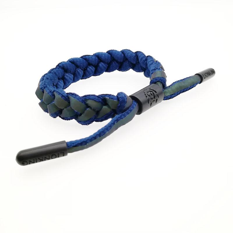 Bracelet Shoelace Woven Holographic Reflective Couple Bracelet Men's and Women's Bracelet